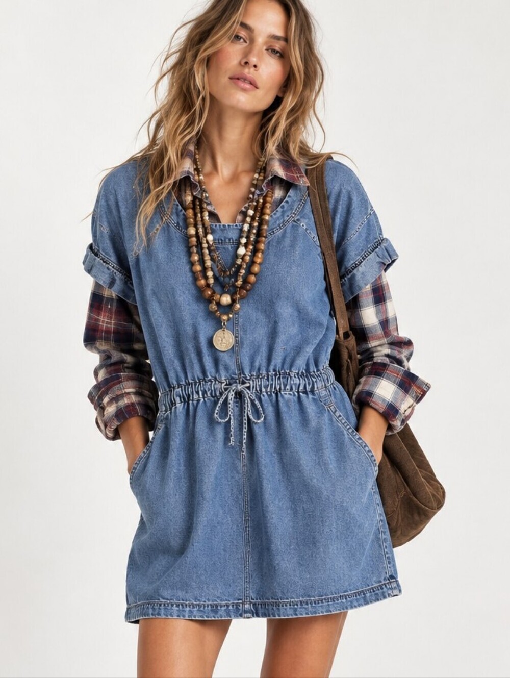 J. Crew Dress Denim Mini Short Sleeve
